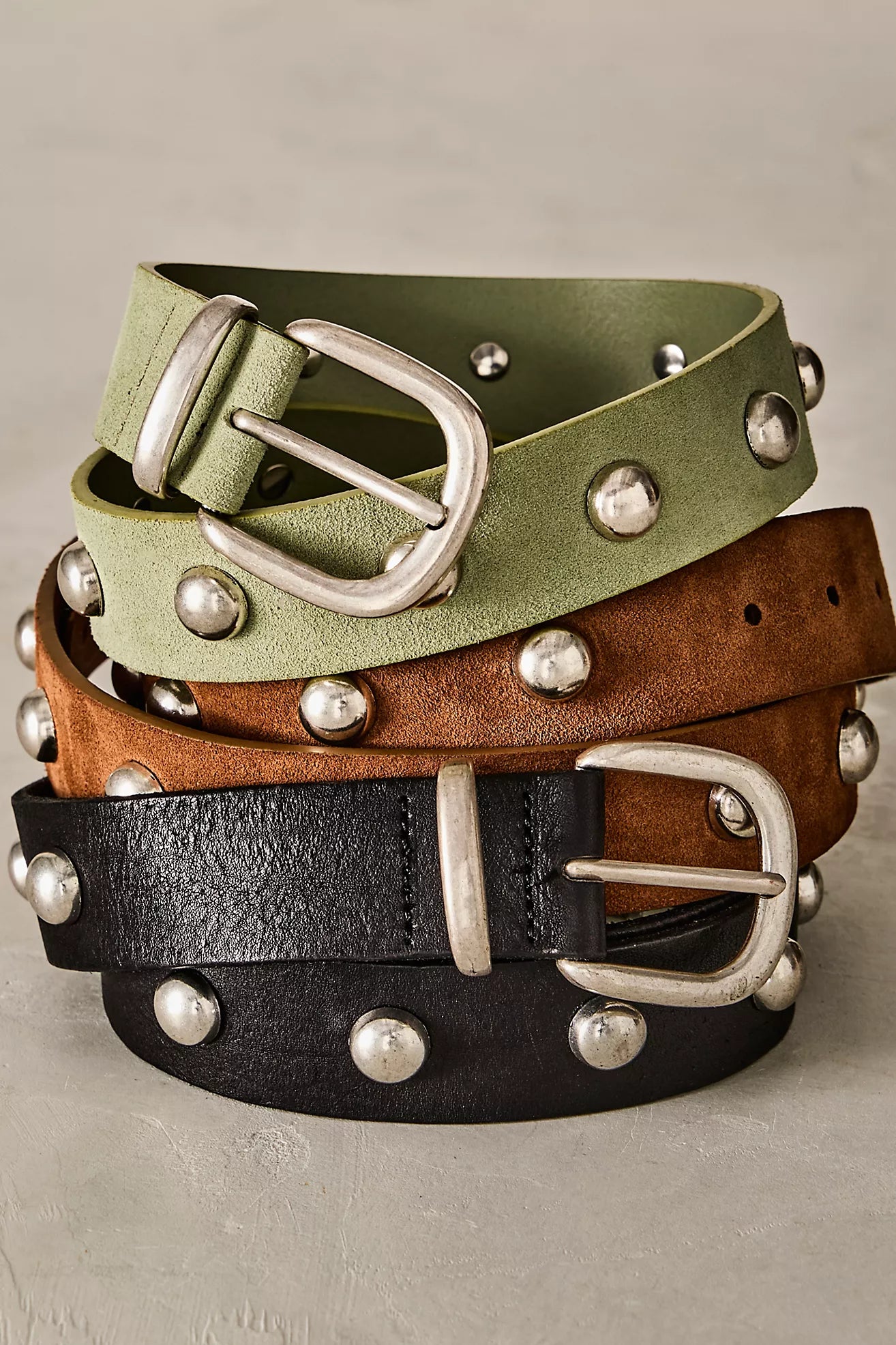 Free people metallic studded belt size M/L(34”-39”) Free People Starcrossed Studded Belt | The Hat Store, LLC main image 2