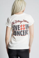 RECYCLED KARMA Rolling Stones LIVE IN CONCERT Tee Top