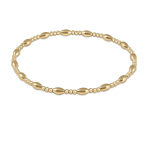 ENewton Harmony Sincerity Pattern 2mm Bead Bracelet - Gold