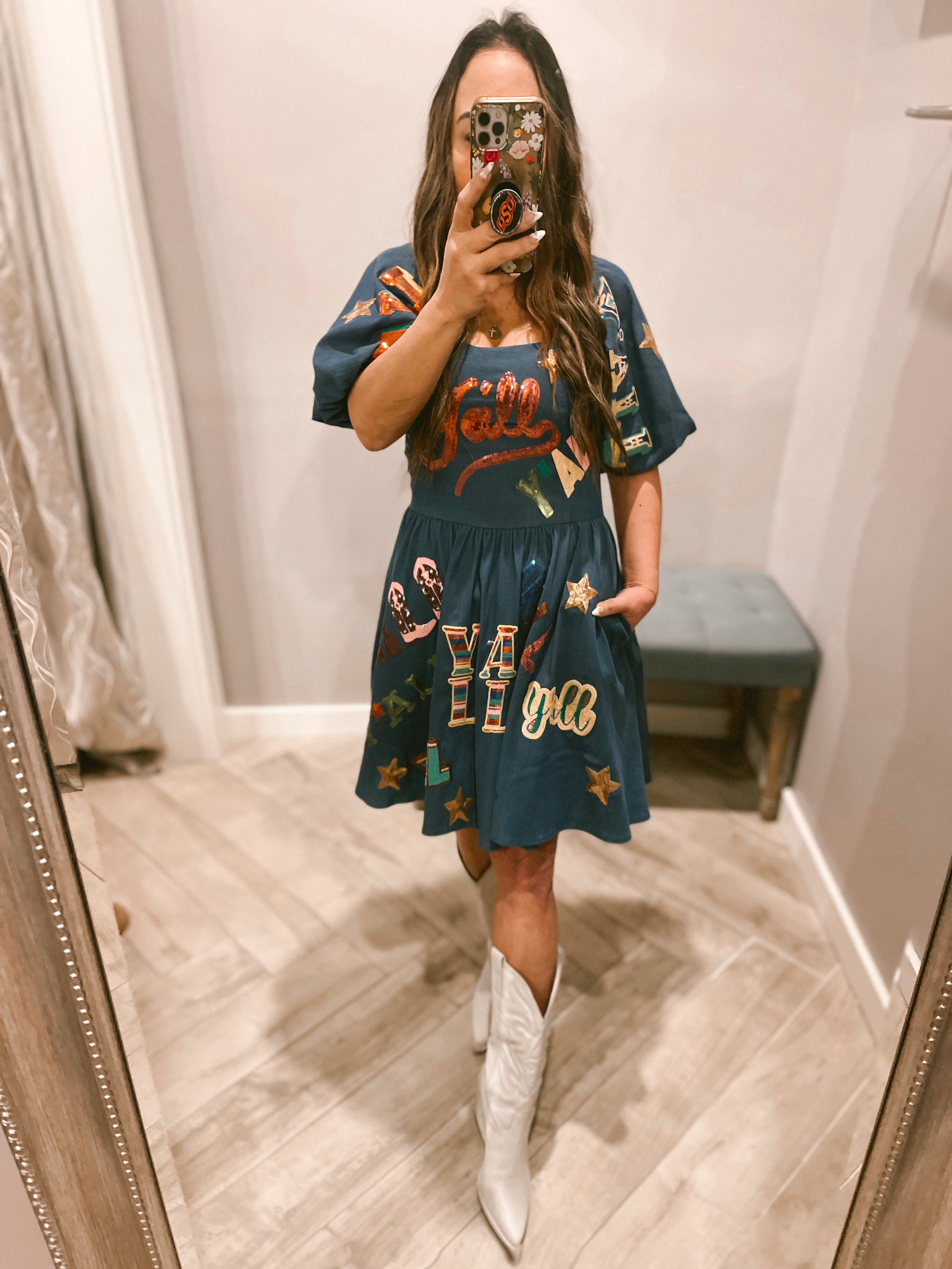 white christmas dresses QUEEN OF SPARKLES Denim Y'ALL AllOver Sequin Dress Silver Accents white christmas dresses QUEEN OF SPARKLES Denim Y'ALL AllOver Sequin Dress Silver Accents