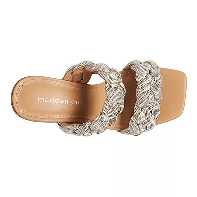 MADDEN GIRL Crystal DIXCY Braid Heel Sandals