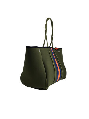 Parker and Hyde Black Stripe Hyde Tote