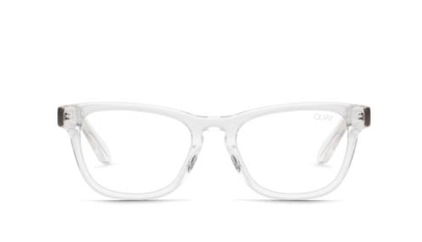 QUAY HARDWIRE MINI Blue Light Glasses – Silver Accents