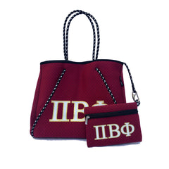DH Sorority NEVERFULL Neoprene Greek Chic Tote Bag