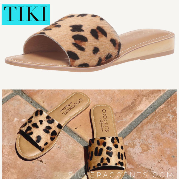 Coconuts hot sale leopard slides