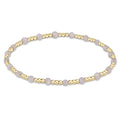 Enewton Gemstone Gold SINCERITY Pattern 3mm Bead Bracelet - MOONSTONE