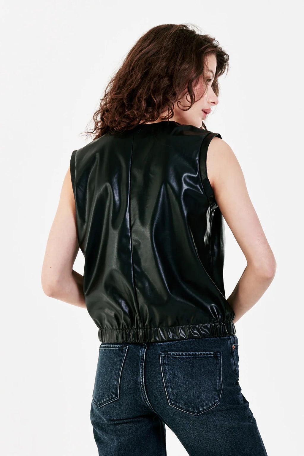 DEAR JOHN MixMedia ARYA Vegan Leather Tank Top