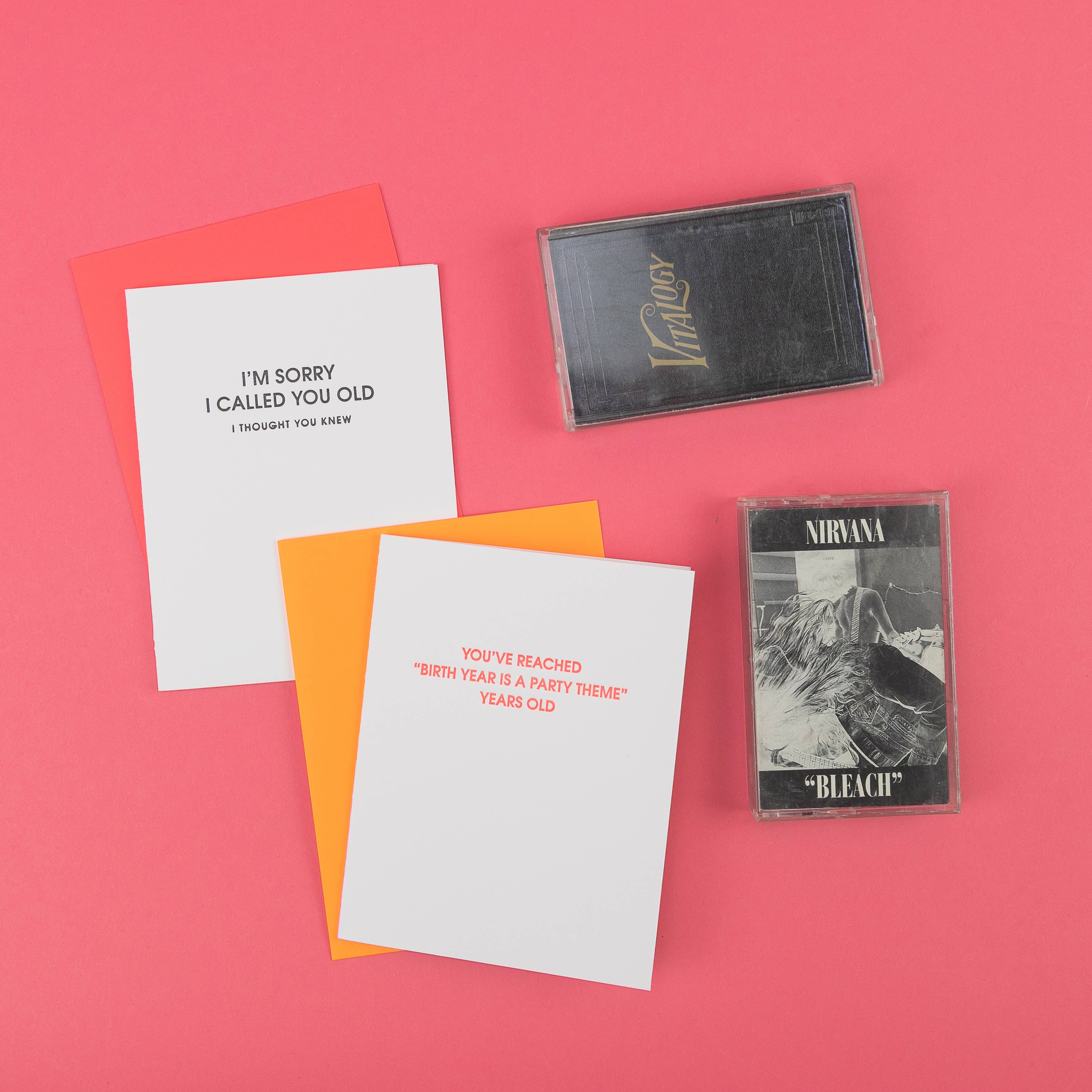 CG I Am Sorry I Called You Old -Funny Birthday Letterpress Card