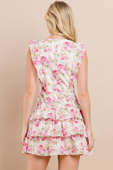 GLORY Floral RuffleBust Tiered Dress