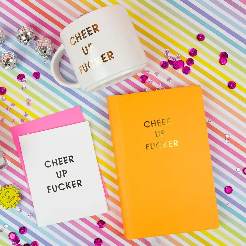 Cheer Up Fucker Letterpress Greeting Card