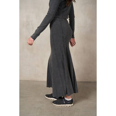 STARLET Mineral Wash RibKnit Maxi Skirt