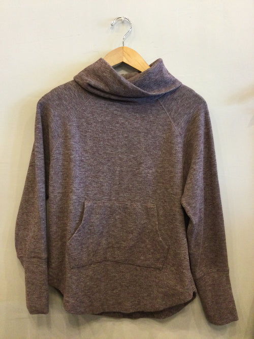 *BOBI Cozy BOSTWICK Heather Knit Funnel Neck Pullover