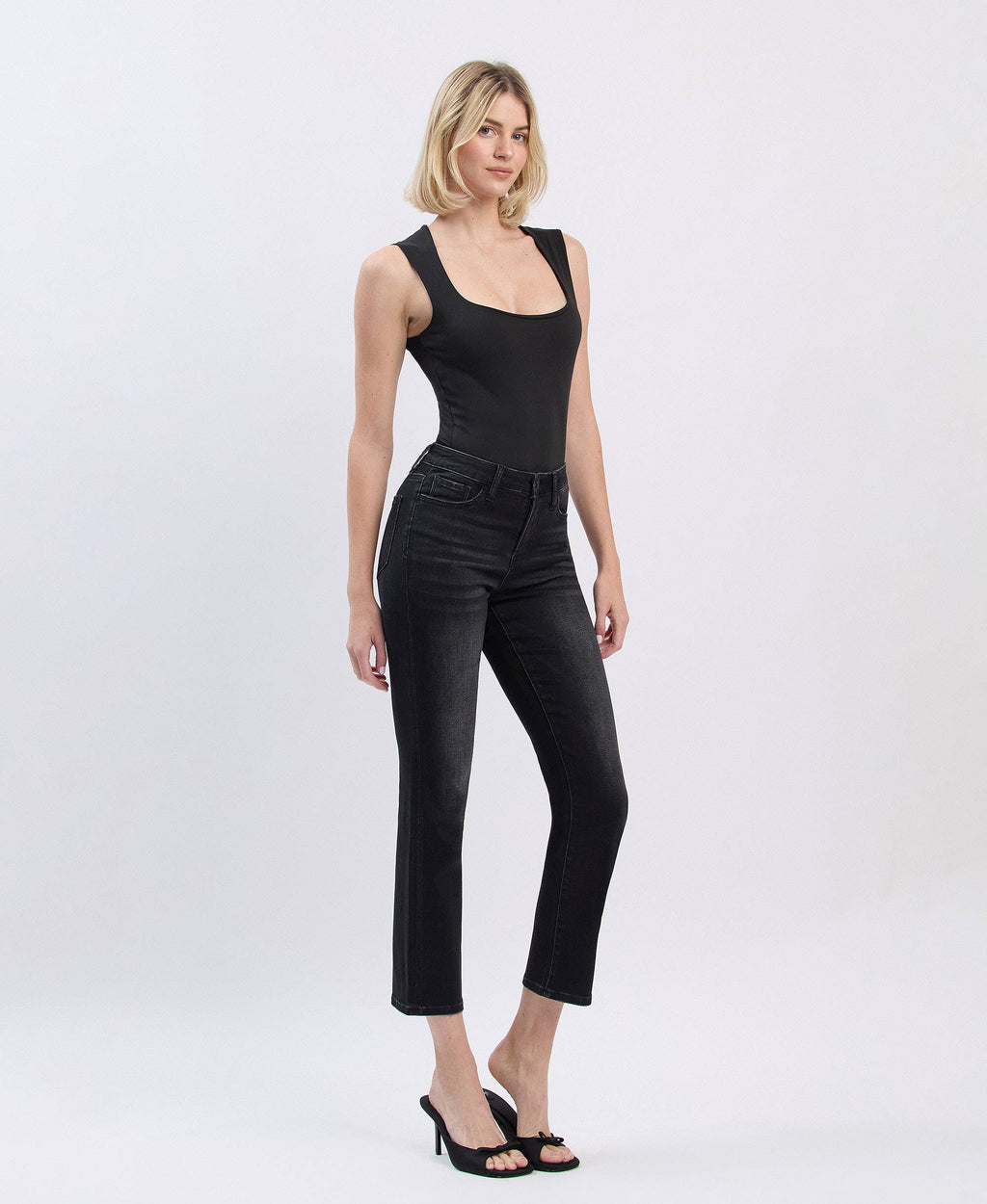 VERVET by Flying Monkey  HiRise JEANNE Slim StraightLeg Ankle Jean