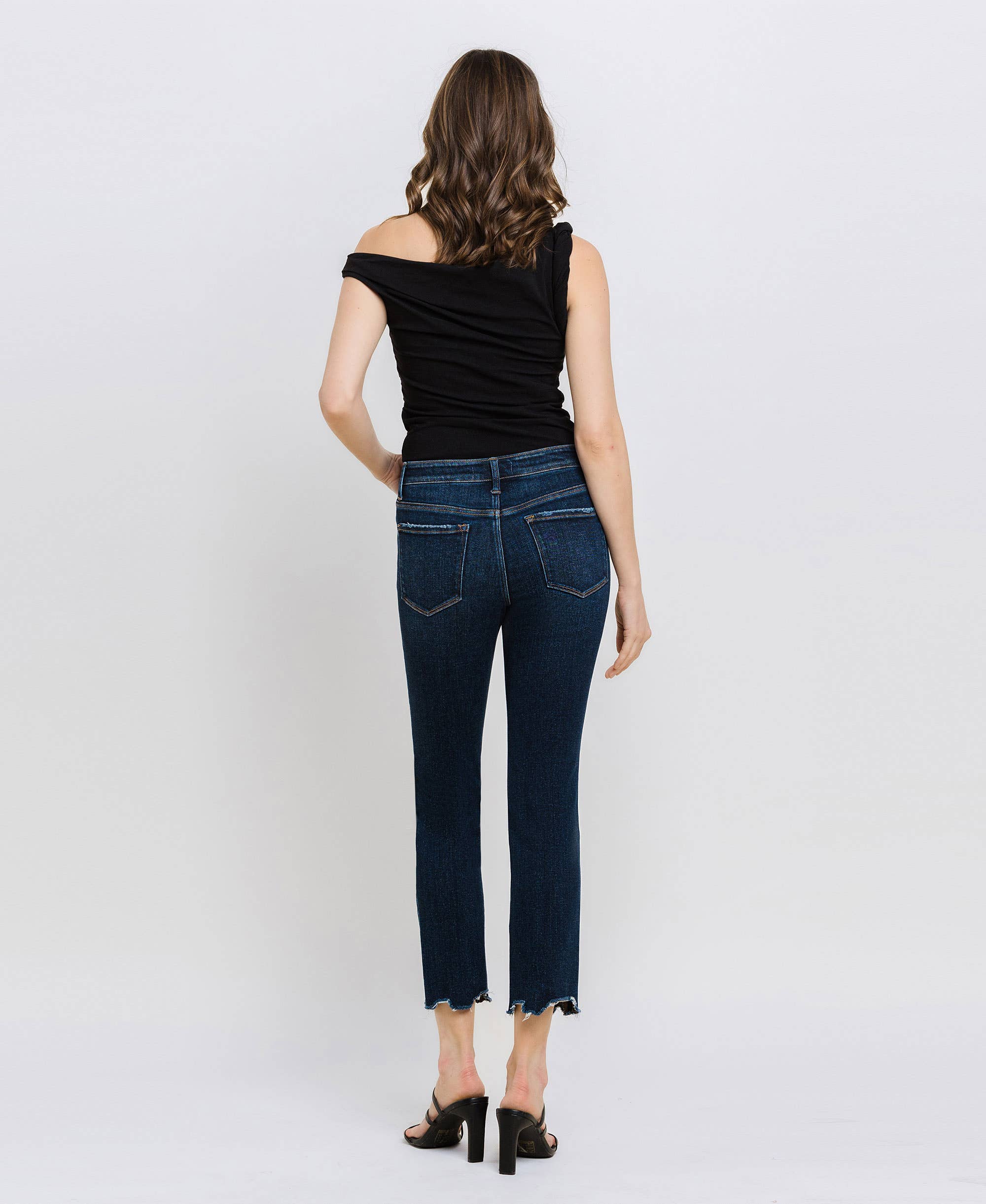 VERVET by Flying Monkey CARLENE  MidRise Slim StraightLeg Jean