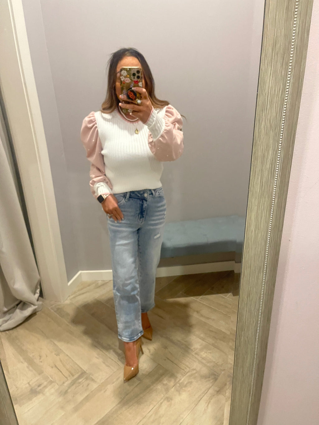 BAYEAS HiRise MORGAN Crossover Straight Leg Jeans