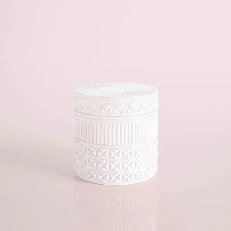 CAPRI BLUE Volcano GUILDED MUSE Facet Jar