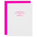 Hot + Bothered (New) - Menopause Friendship Letterpress Card