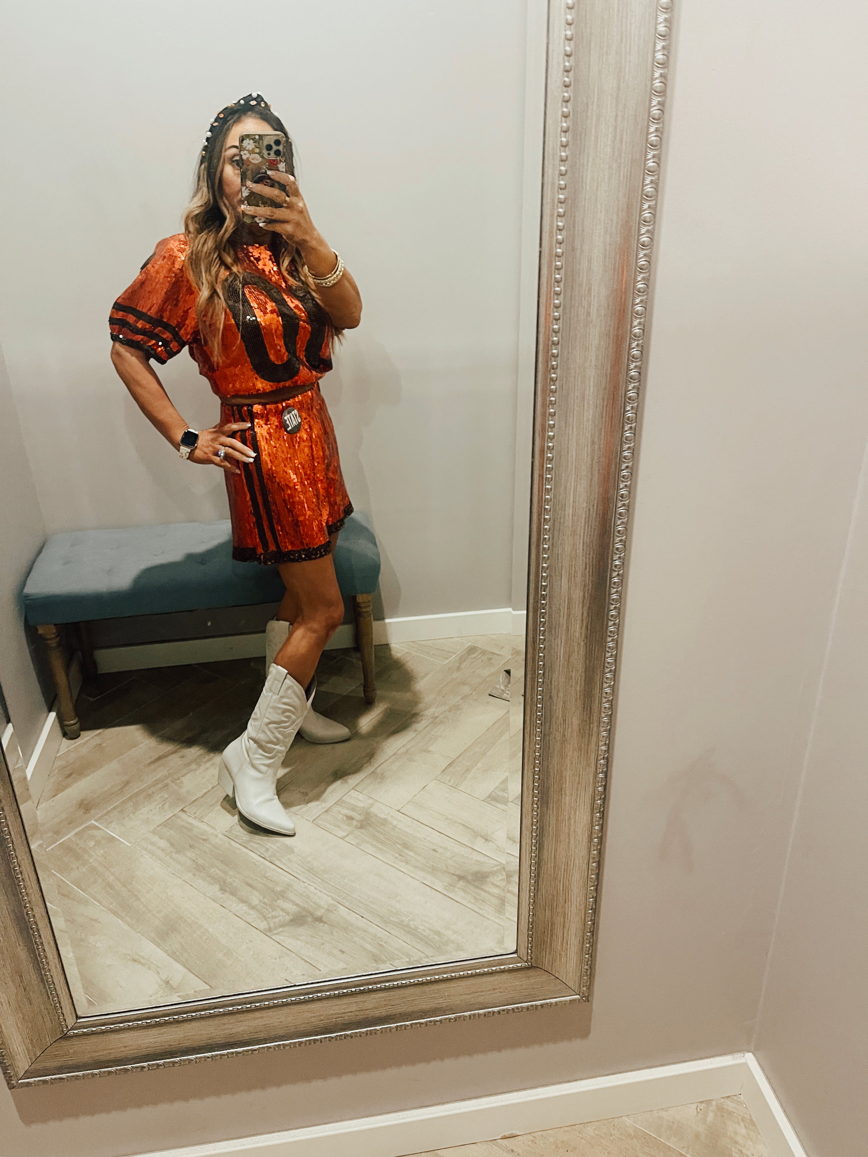 WD Sequin VARSITY Stripe Shorts