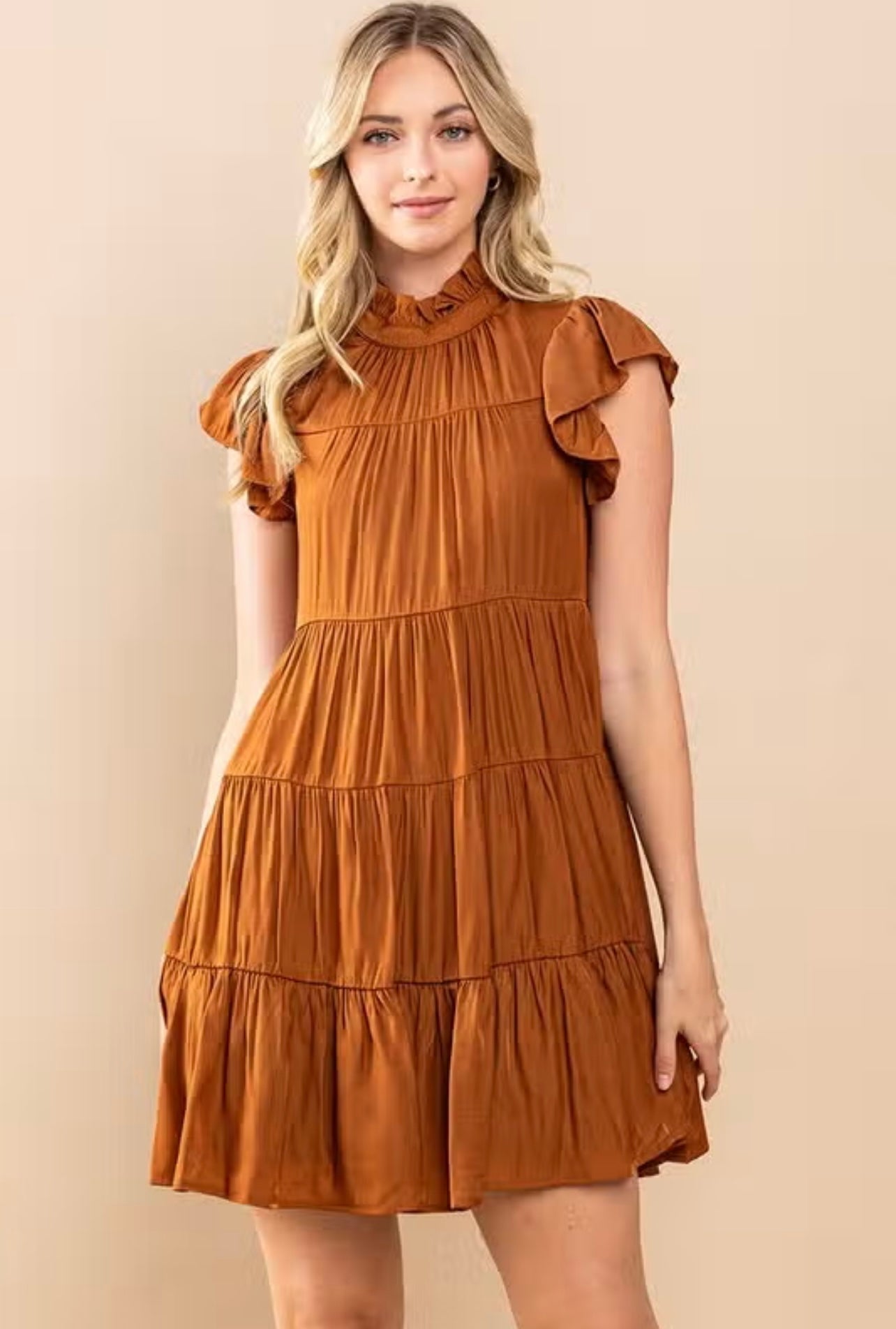 MOVE ALONG Tiered Ruffle Dress