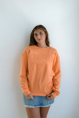 GAMEDAY SOCIAL OkState EASLEY Embossed Comfort Crew Sweatshirt