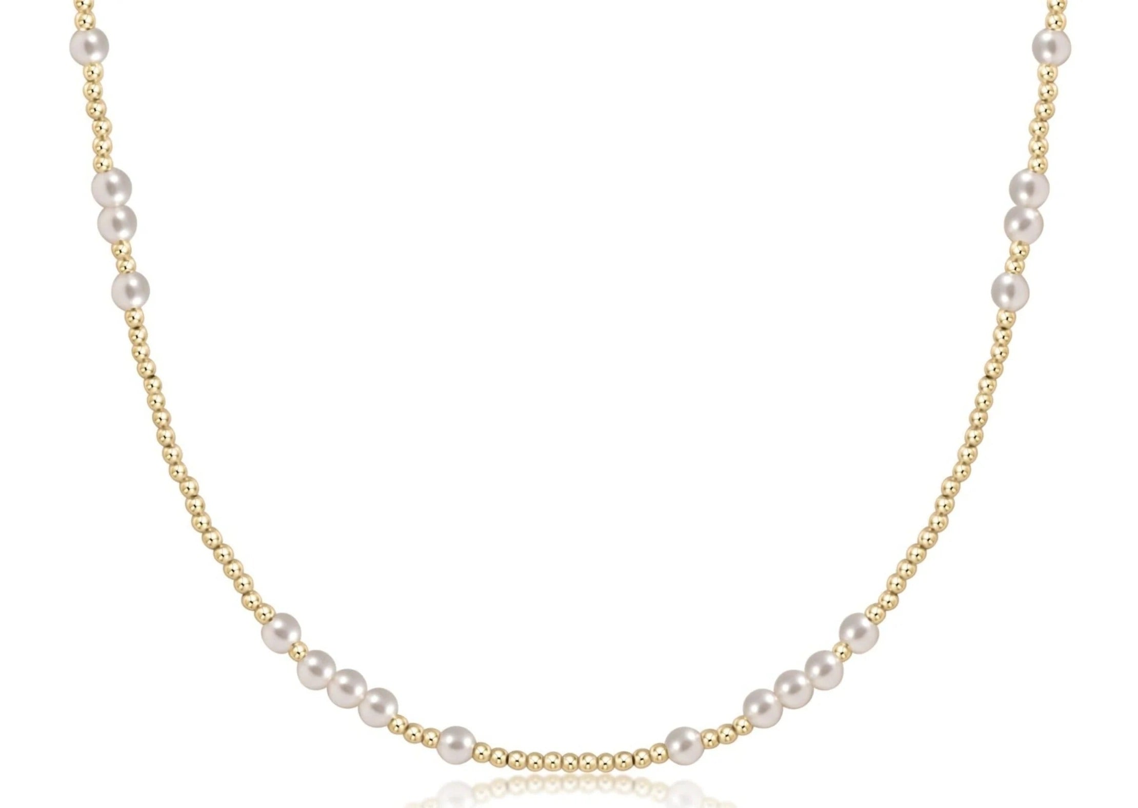 Enewton HOPE UNWRITTEN 15” 4mm Pearl Choker Necklace