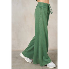 PEYTON RibKnit Wide Leg Oversized Sweatpant