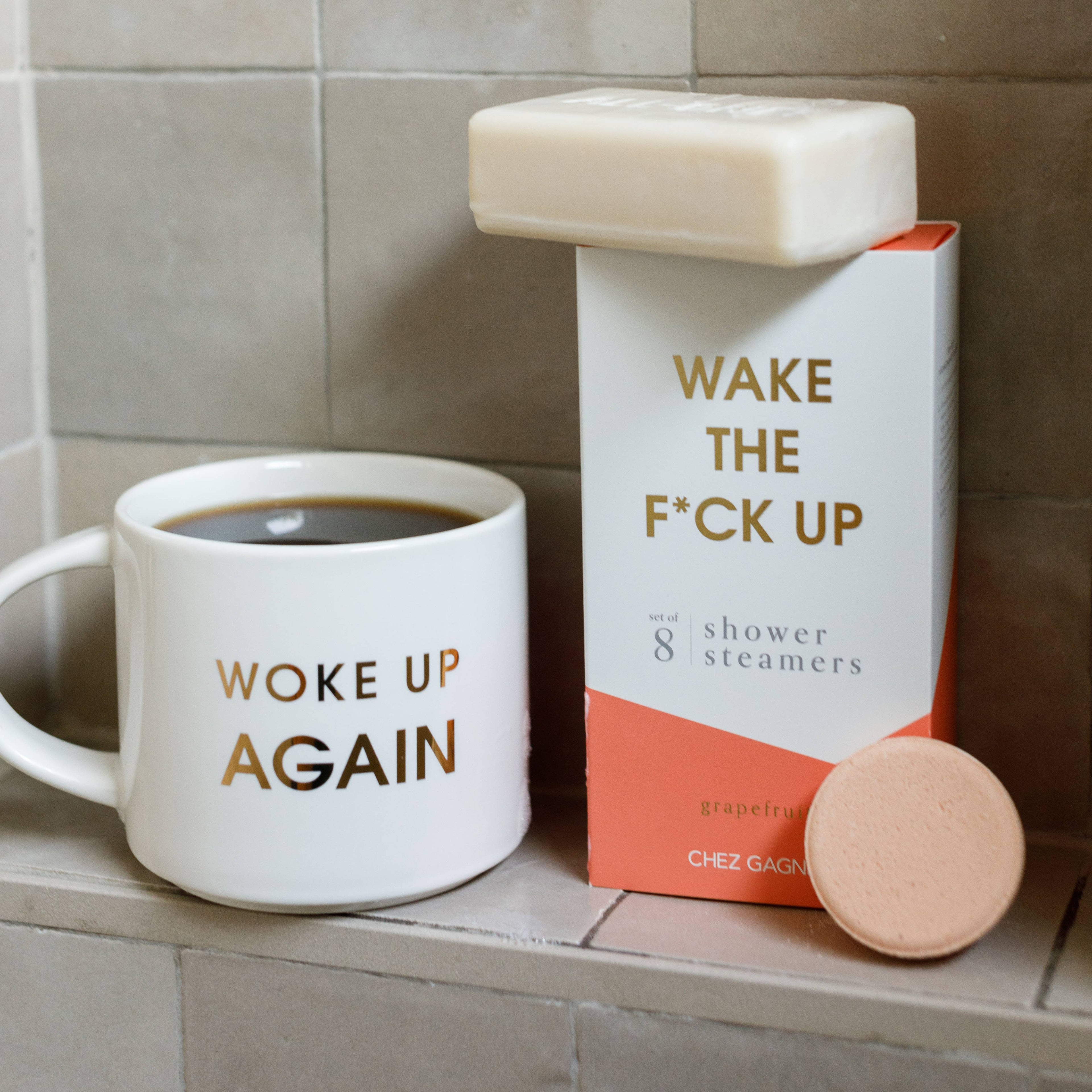 Wake The F*ck Up Shower Steamers - Grapefruit - Set of 8 Tabs