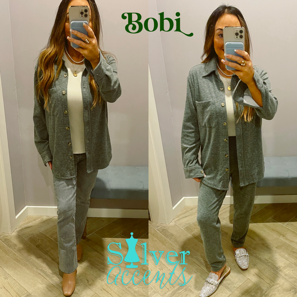 BOBI Cozy HeatherKnit AVA SlashPocket Pants