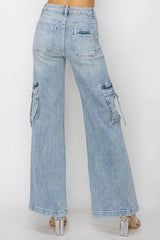 CYNTHIA HiRise Cargo WideLeg Jean