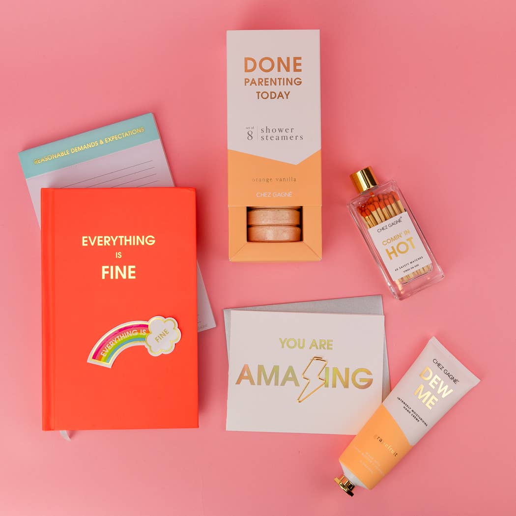 YOU ARE AMAZING - Lightning Bolt Paper Clip Letterpress Card