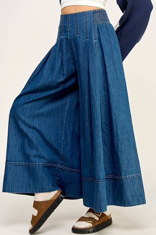 DASHING Denim Palazzo Pant