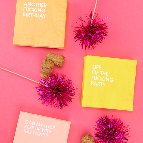 CG Life of the Fucking Party - Colorful Cocktail Napkins