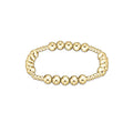 Enewton Classic BLISSFUL Pattern 3mm Bead Bracelet - 6mm Gold