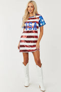 PATRIOT Sequin Flag Dress