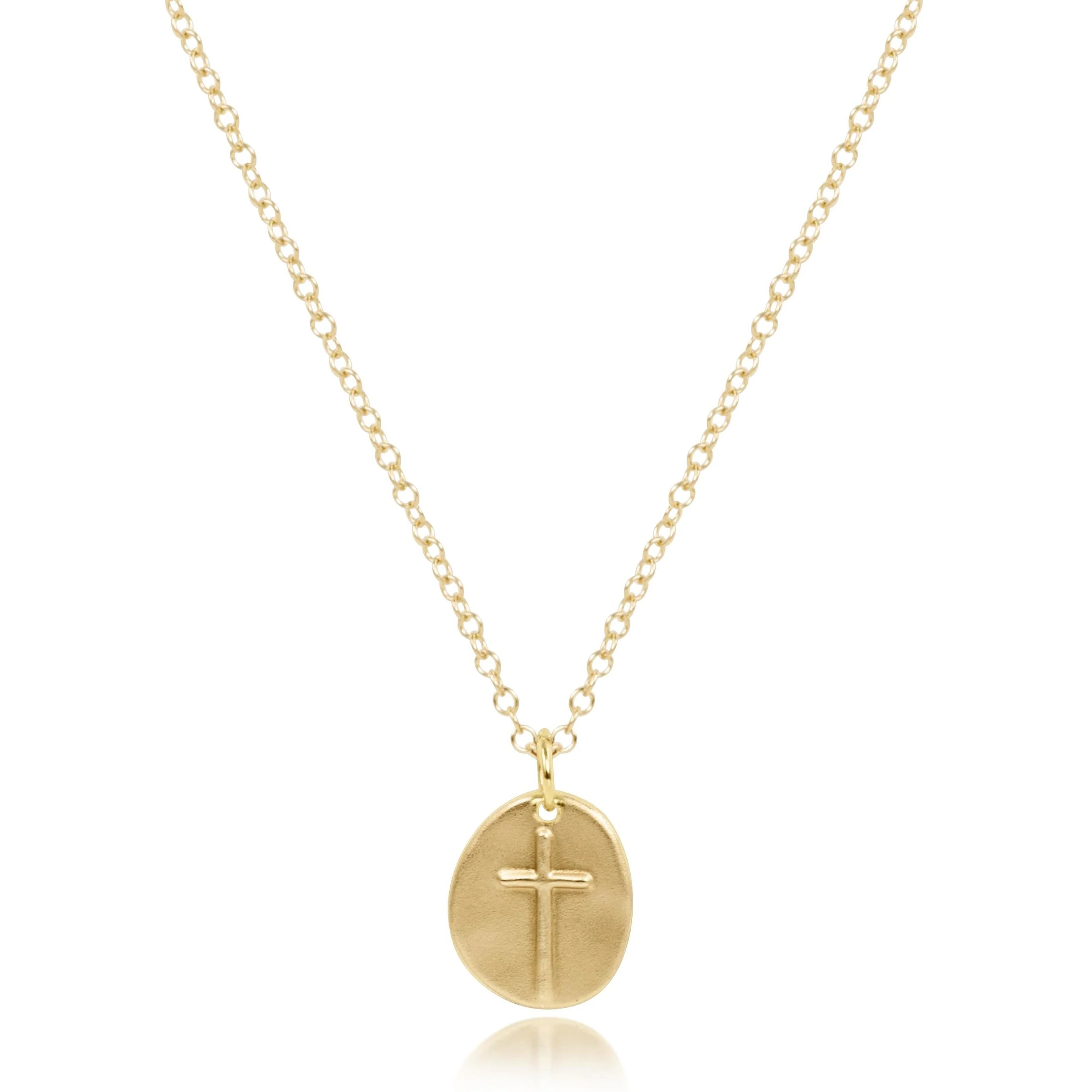 ENEWTON Small INSPIRE Cross Charm Medallion Necklace