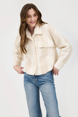 SPRITZ Shearling Stripe Jacket