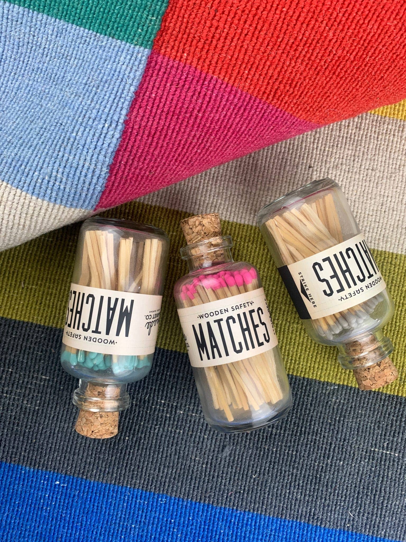 Mini Apothecary Vintage Pink Matches