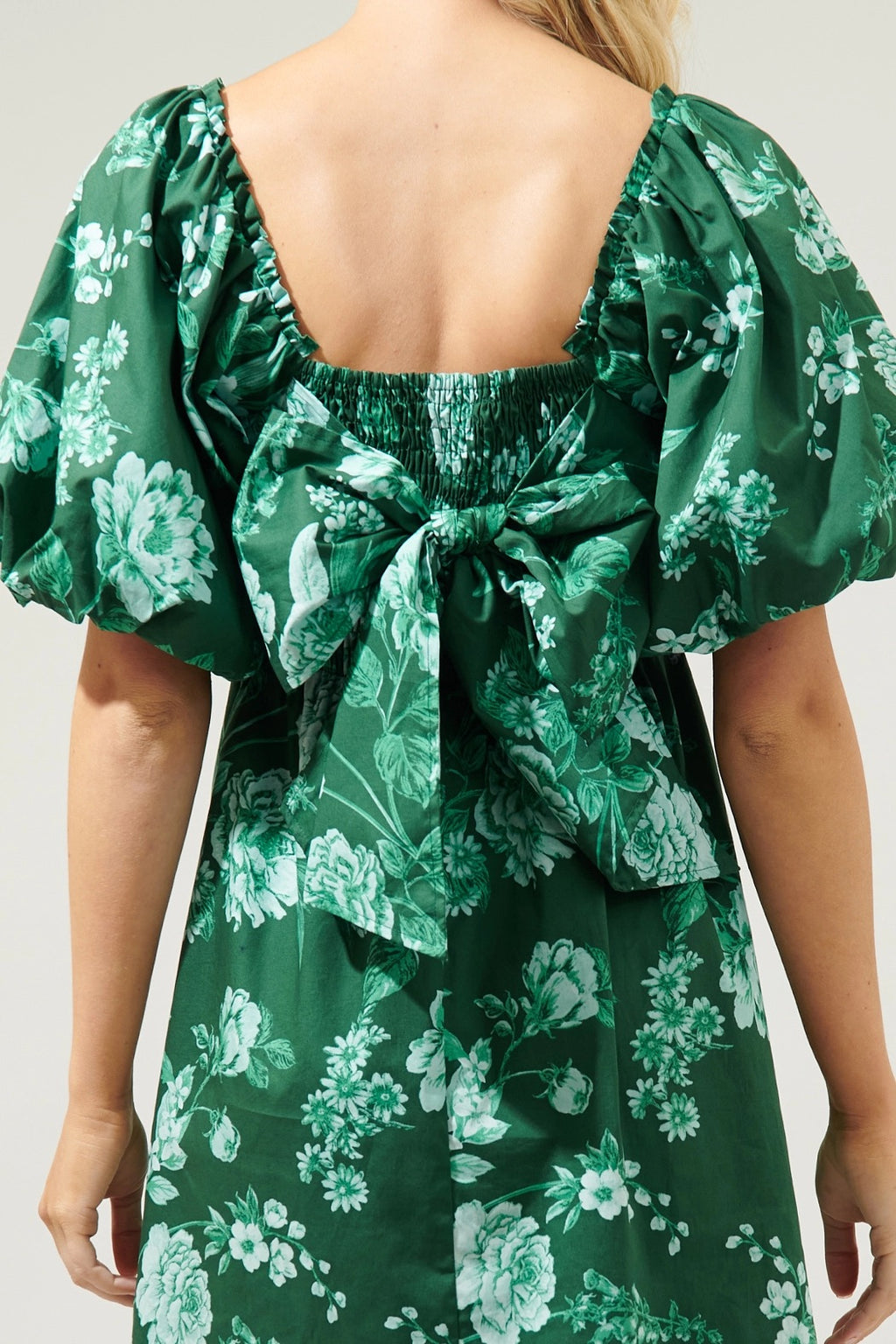 PASCAL Floral PuffSleeve Babydoll Dress