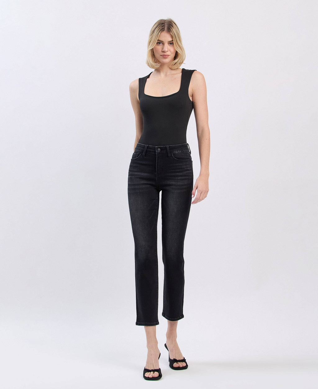 VERVET by Flying Monkey  HiRise JEANNE Slim StraightLeg Ankle Jean