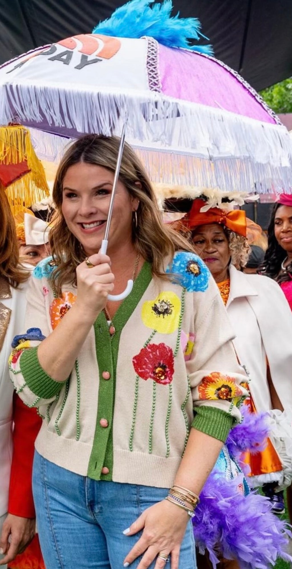 QUEEN OF SPARKLES Lurex Knit/Sequin POPPY Cardigan Top Jo Jo