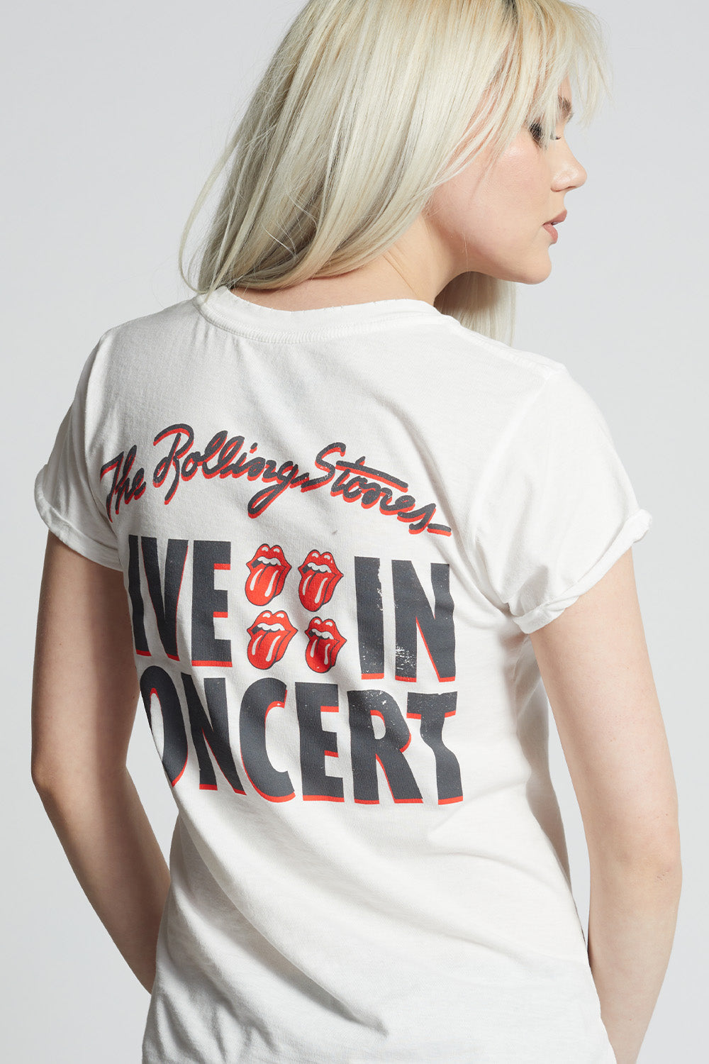 RECYCLED KARMA Rolling Stones LIVE IN CONCERT Tee Top