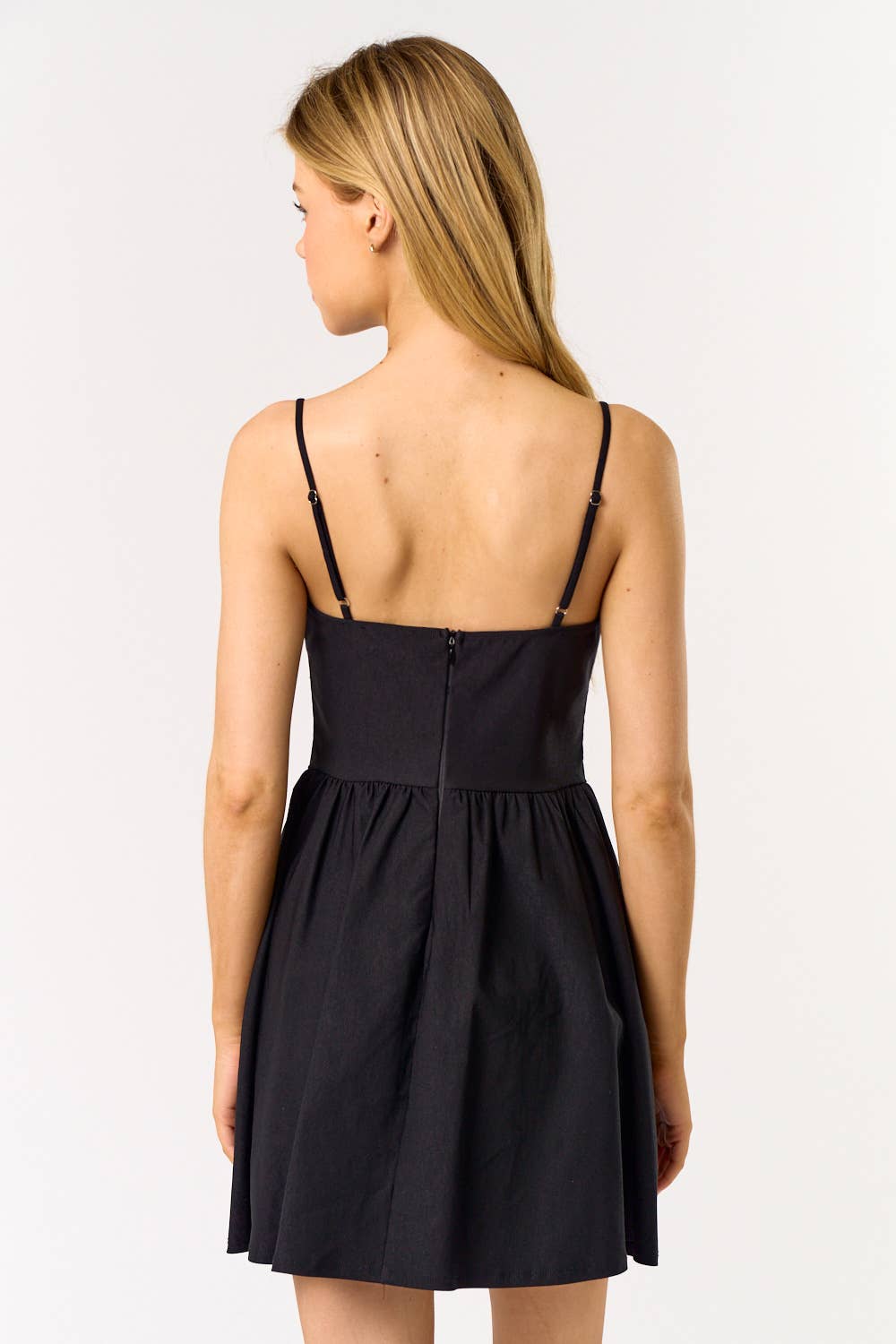 BD25319 FIT & FLARE MINI DRESS: IVORY / MEDIUM