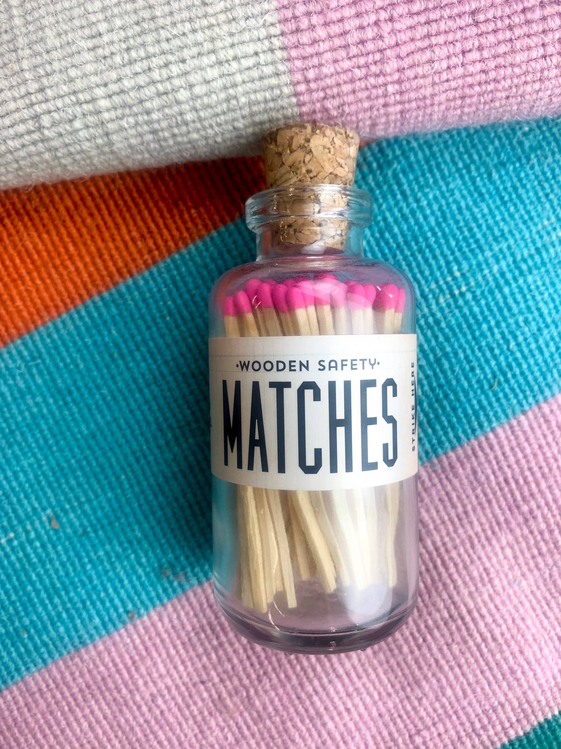 Mini Apothecary Vintage Pink Matches