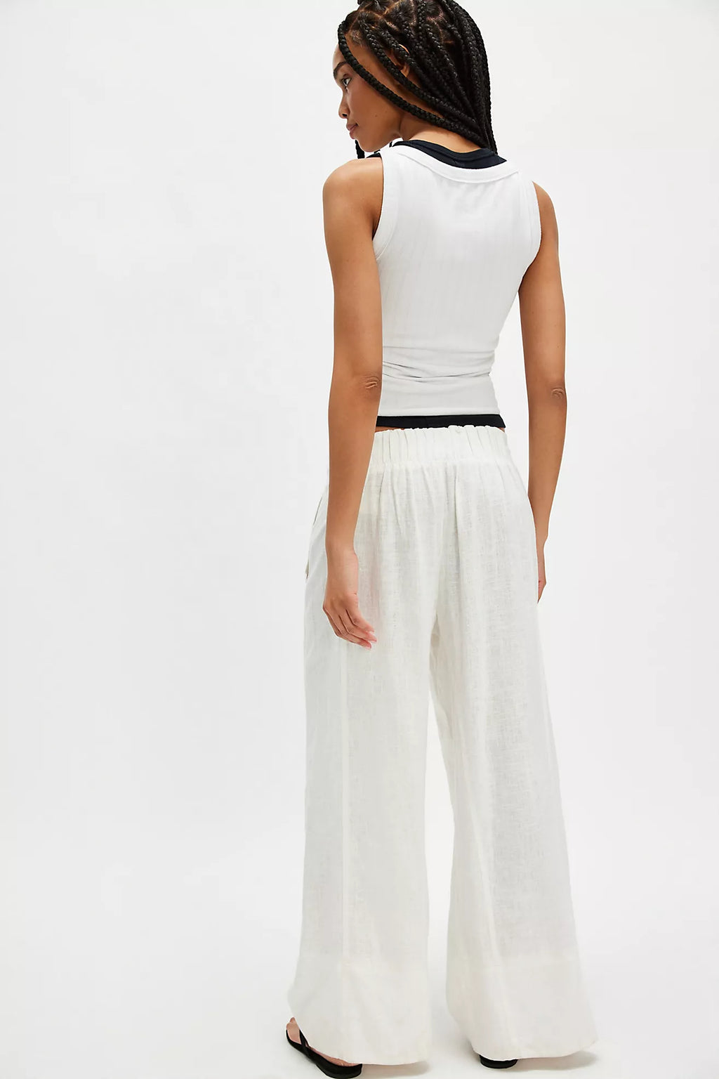 FREE PEOPLE Linen DAYS END Pull On Pants