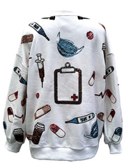 QUEEN OF SPARKLES Sequin MEDICAL SUPPLY Icon Sweatshirt