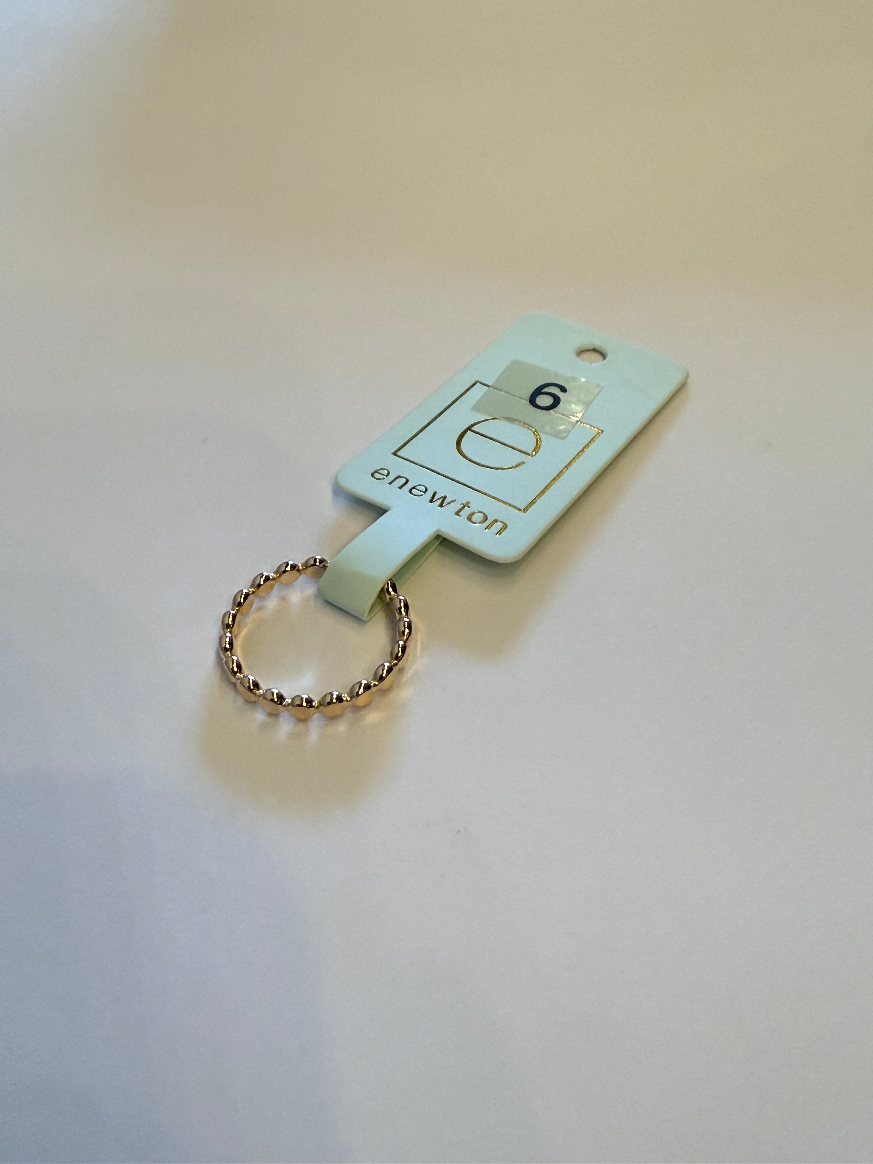 ENEWTON Classic Gold 2.5mm Beaded Disc Ring