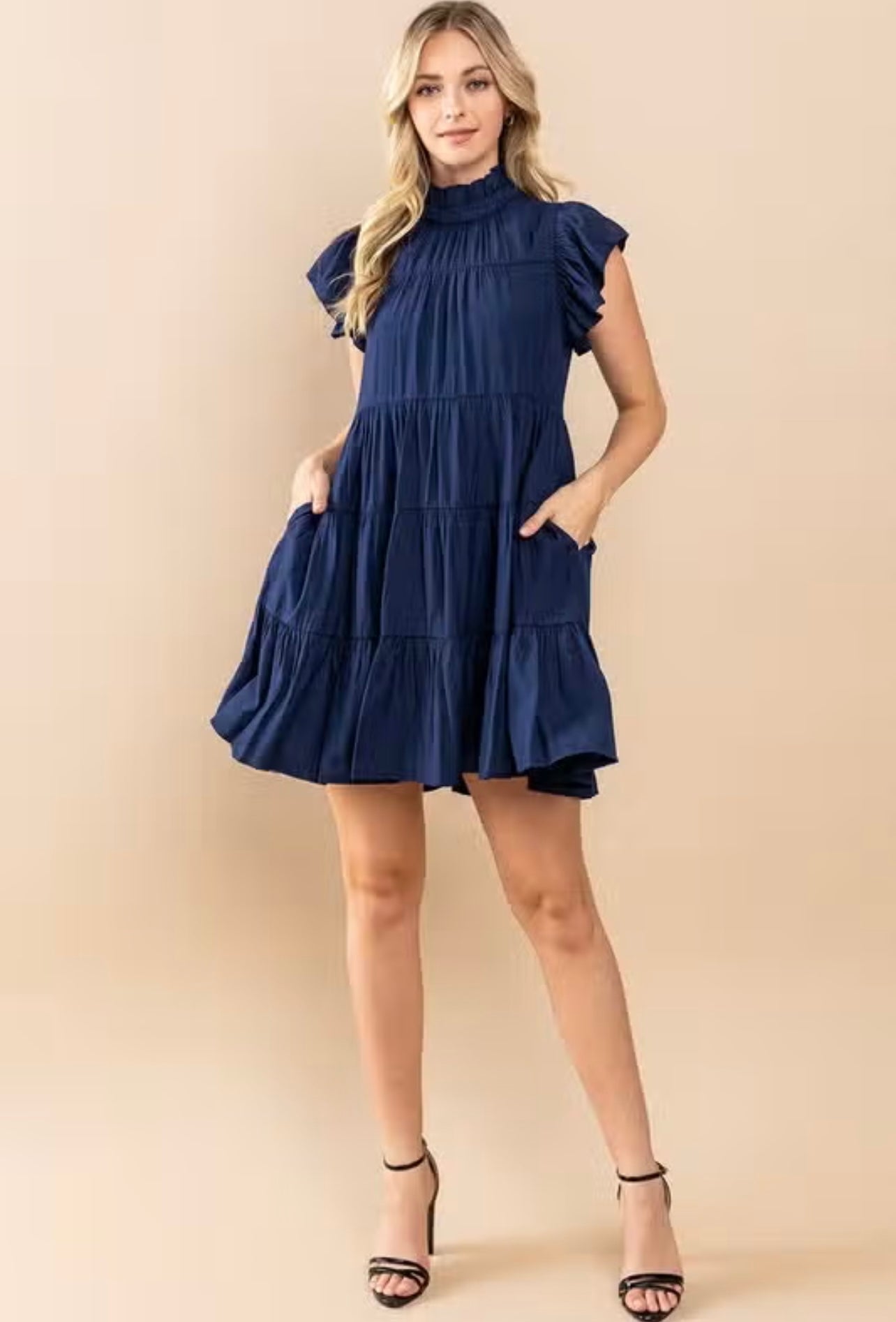 MOVE ALONG Tiered Ruffle Dress