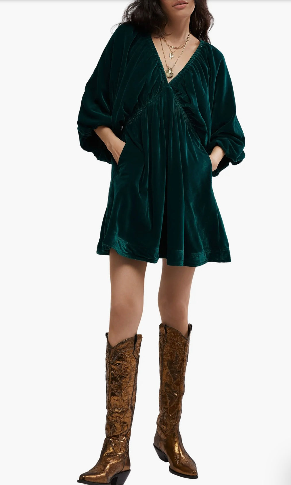 free people women's portia velvet mini dress Portia Velvet Mini