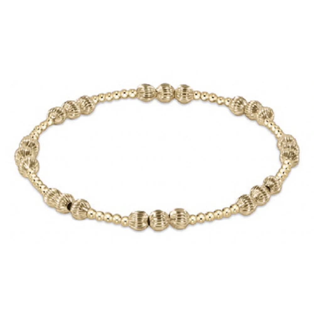 ENEWTON 4mm DIGNITY JOY Pattern Bead Bracelet- Gold
