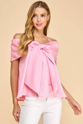 ENGAGE Off-Shoulder Bow Top